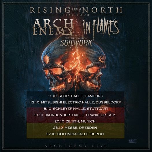 ARCH ENEMY Rising From The North Tour 2024