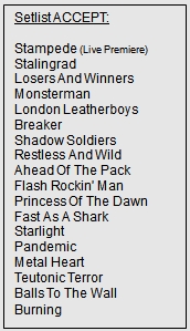 Setlist Accept